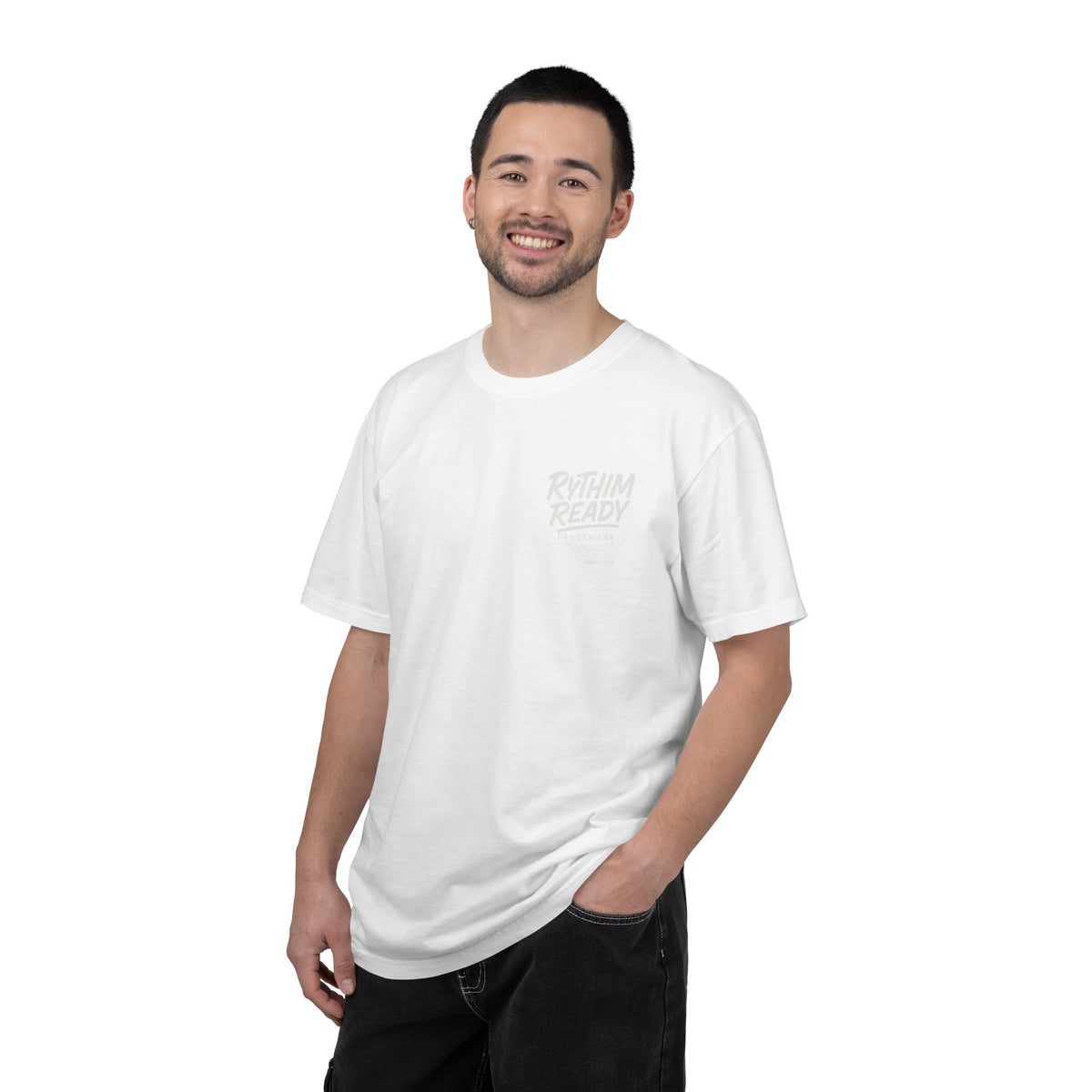 Built For Boys graphic T-shirt | Rhythm Ready chest logo, grunge back print