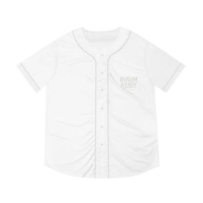 Rhythm Ready Black Baseball Jersey — 'Rhythm Ready' Chest Logo