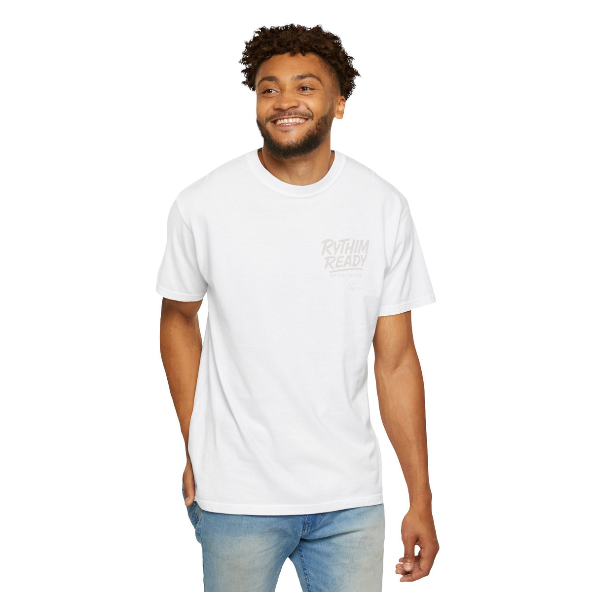 Built For Boys graphic T-shirt | Rhythm Ready chest logo, grunge back print