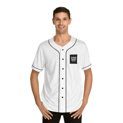 Rhythm Ready Black Baseball Jersey — 'Rhythm Ready' Chest Logo